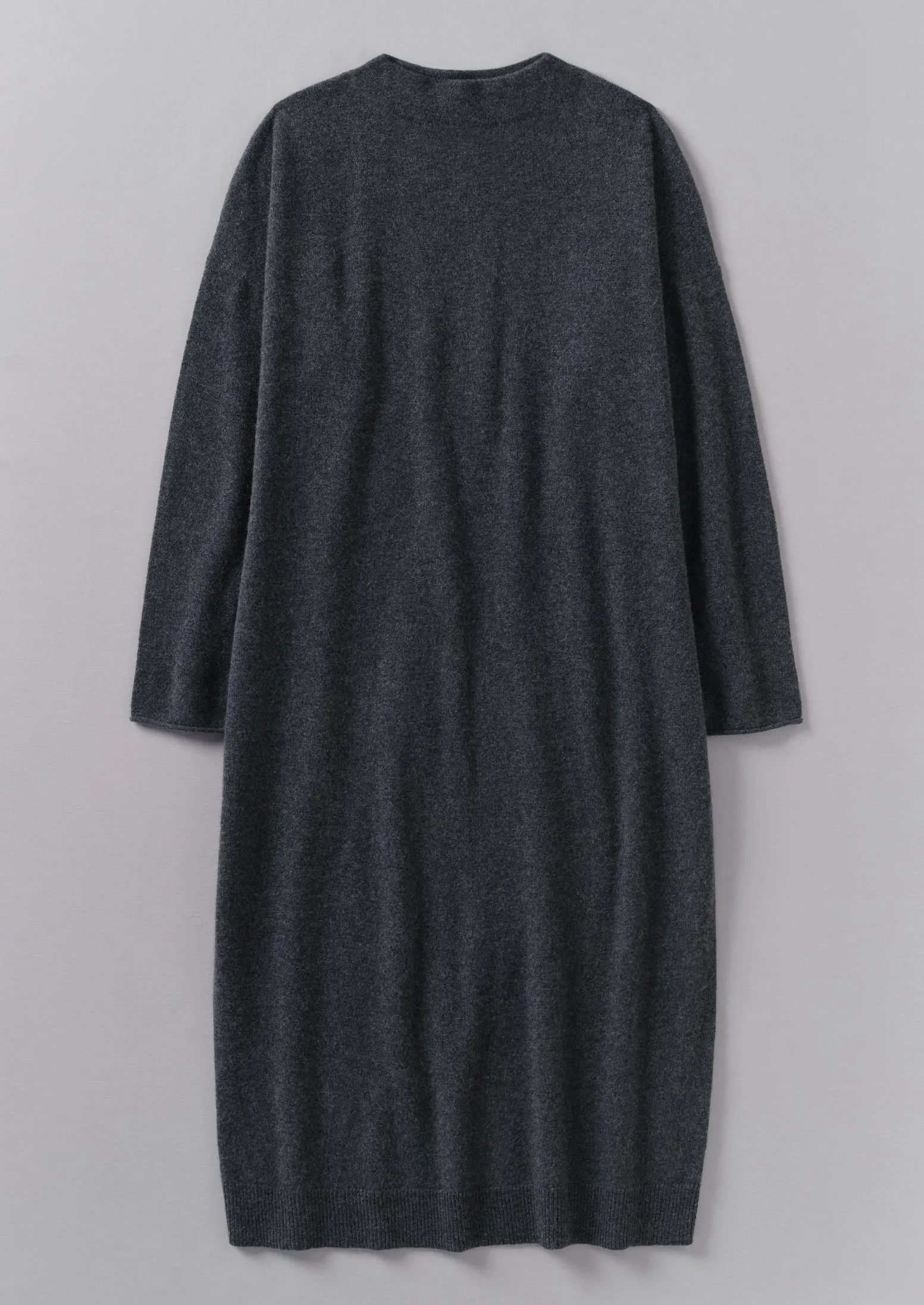 Wool Cashmere Jumper Dress | Charcoal Melange sold by TOAST