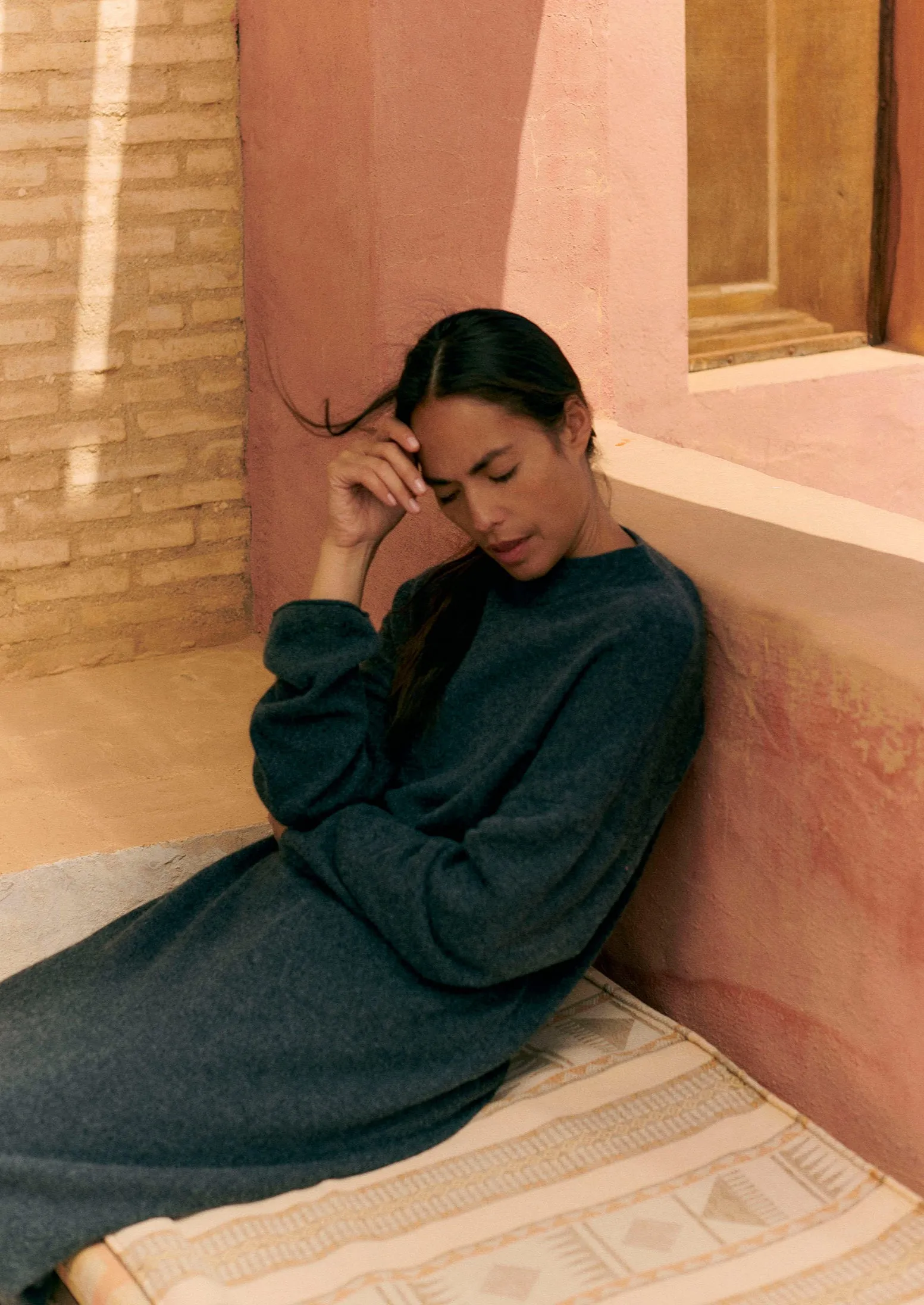 Wool Cashmere Jumper Dress | Charcoal Melange sold by TOAST product image thumbnail 3