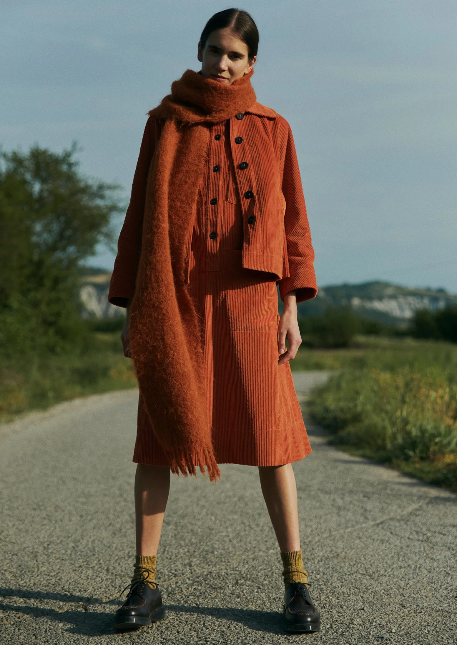 Organic Cord Swingy Jacket | Auburn sold by TOAST product image thumbnail 2