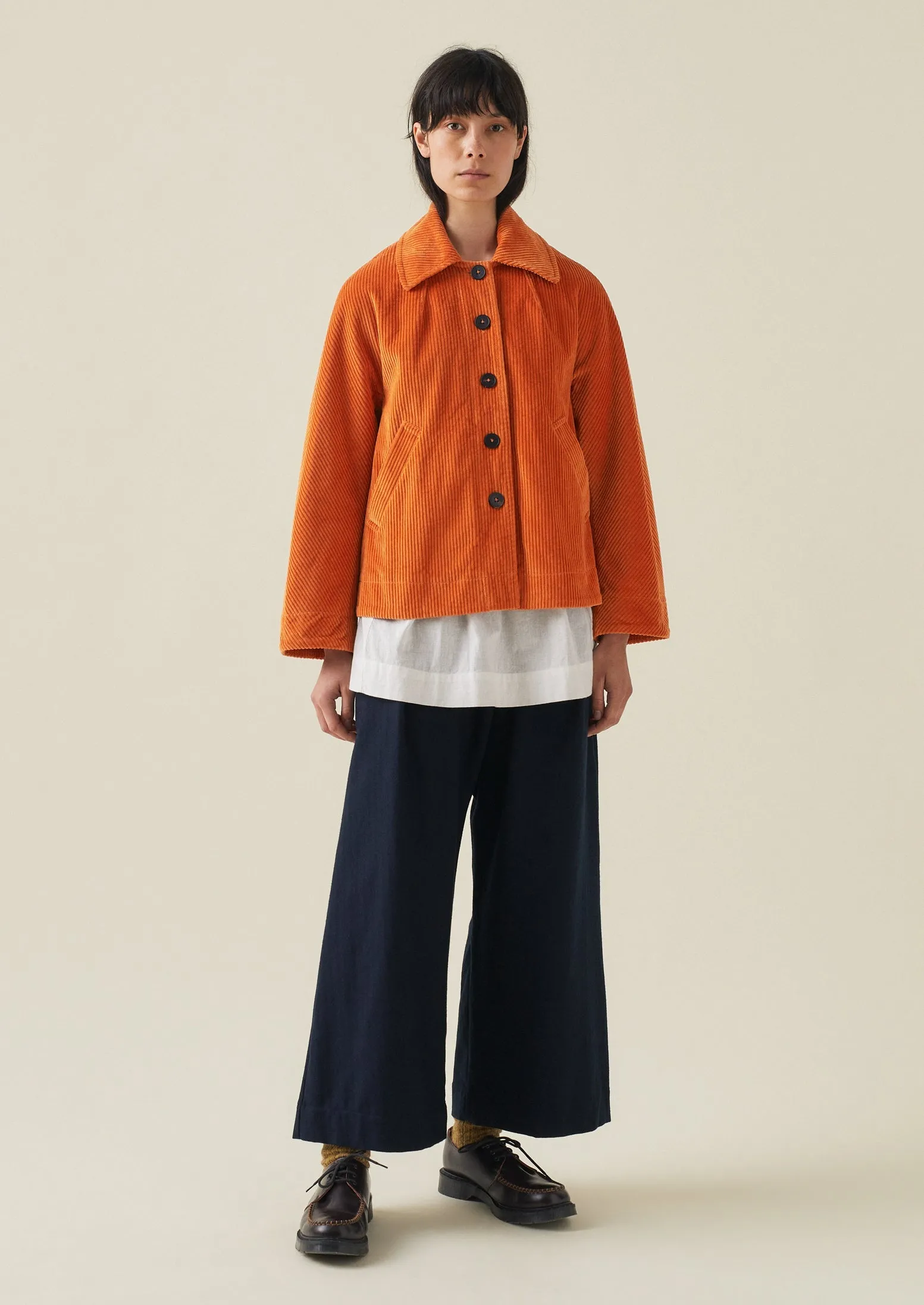 Organic Cord Swingy Jacket | Auburn sold by TOAST product image thumbnail 3
