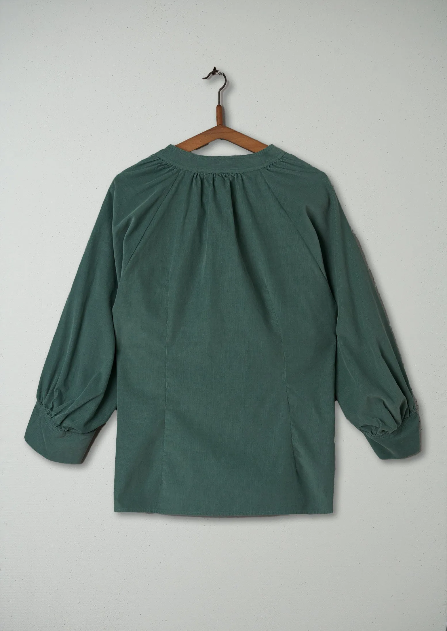 Reworn Needlecord Raglan Shirt Size L (221) | Thorn Green sold by TOAST product image thumbnail 2