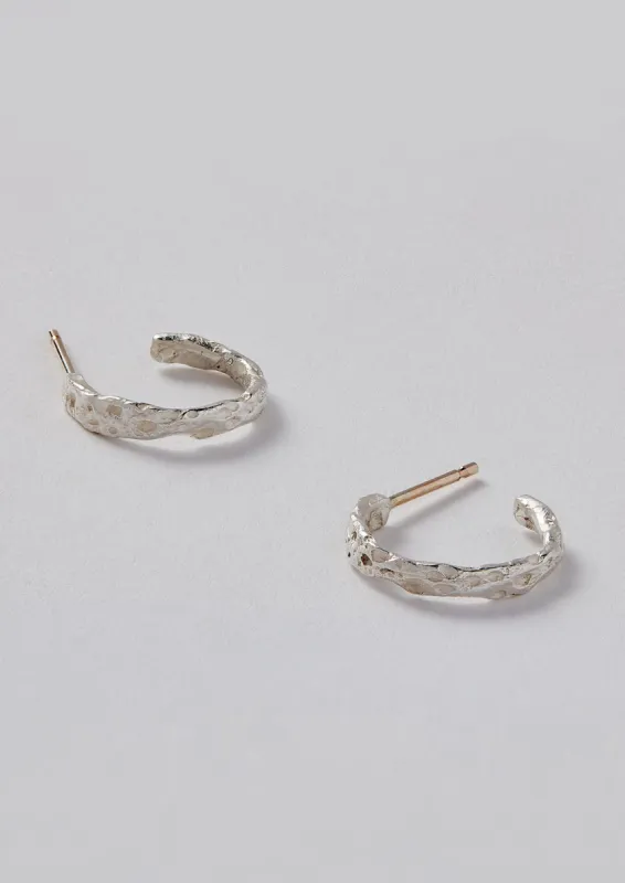 Emily Nixon Urchin Hoop Earrings | Silver sold by TOAST