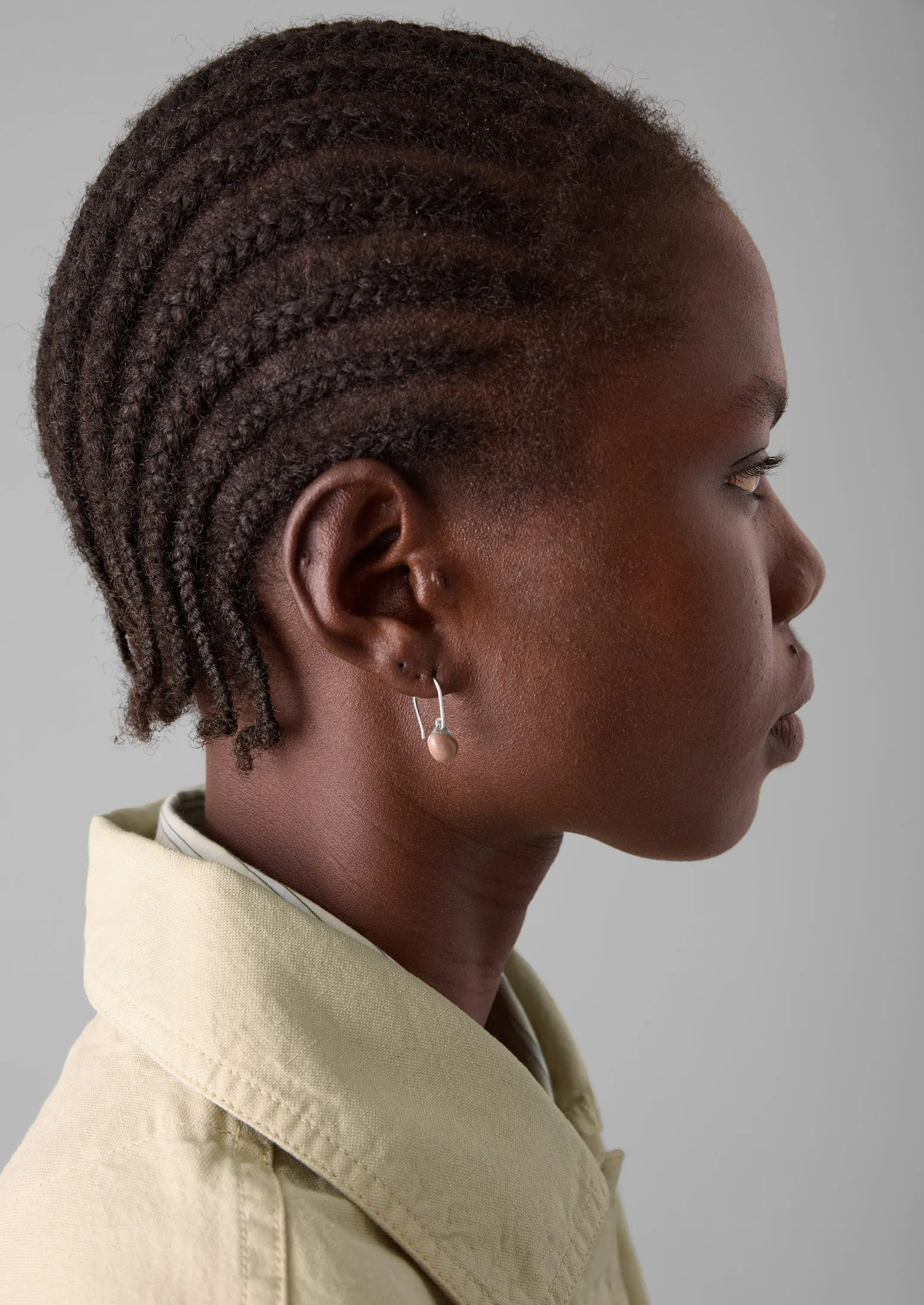 Helena Rohner Porcelain Earrings | Taupe sold by TOAST product image thumbnail 2