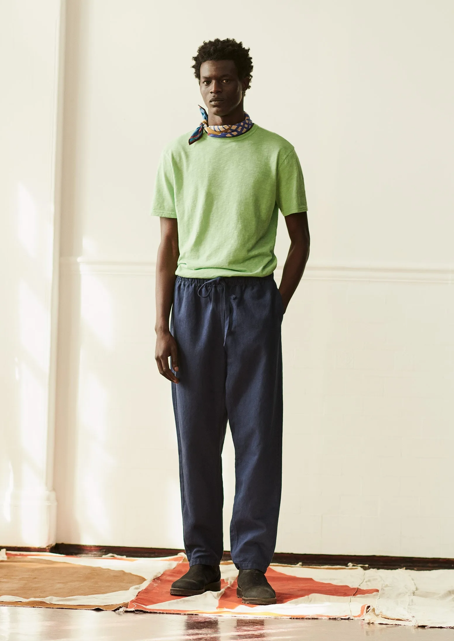 Theo Cotton Tee | Soft Mint sold by TOAST product image thumbnail 2