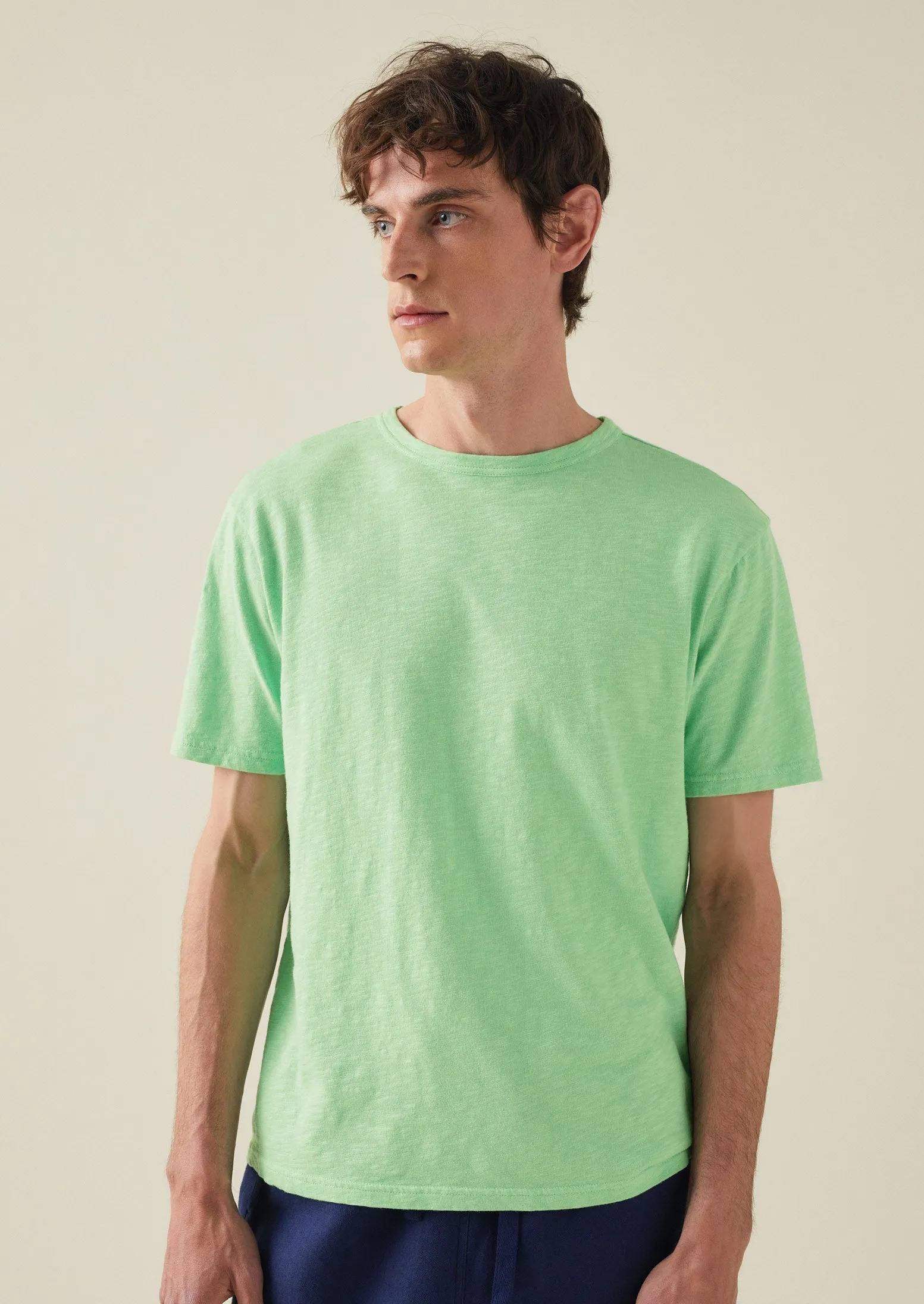 Theo Cotton Tee | Soft Mint sold by TOAST product image thumbnail 4