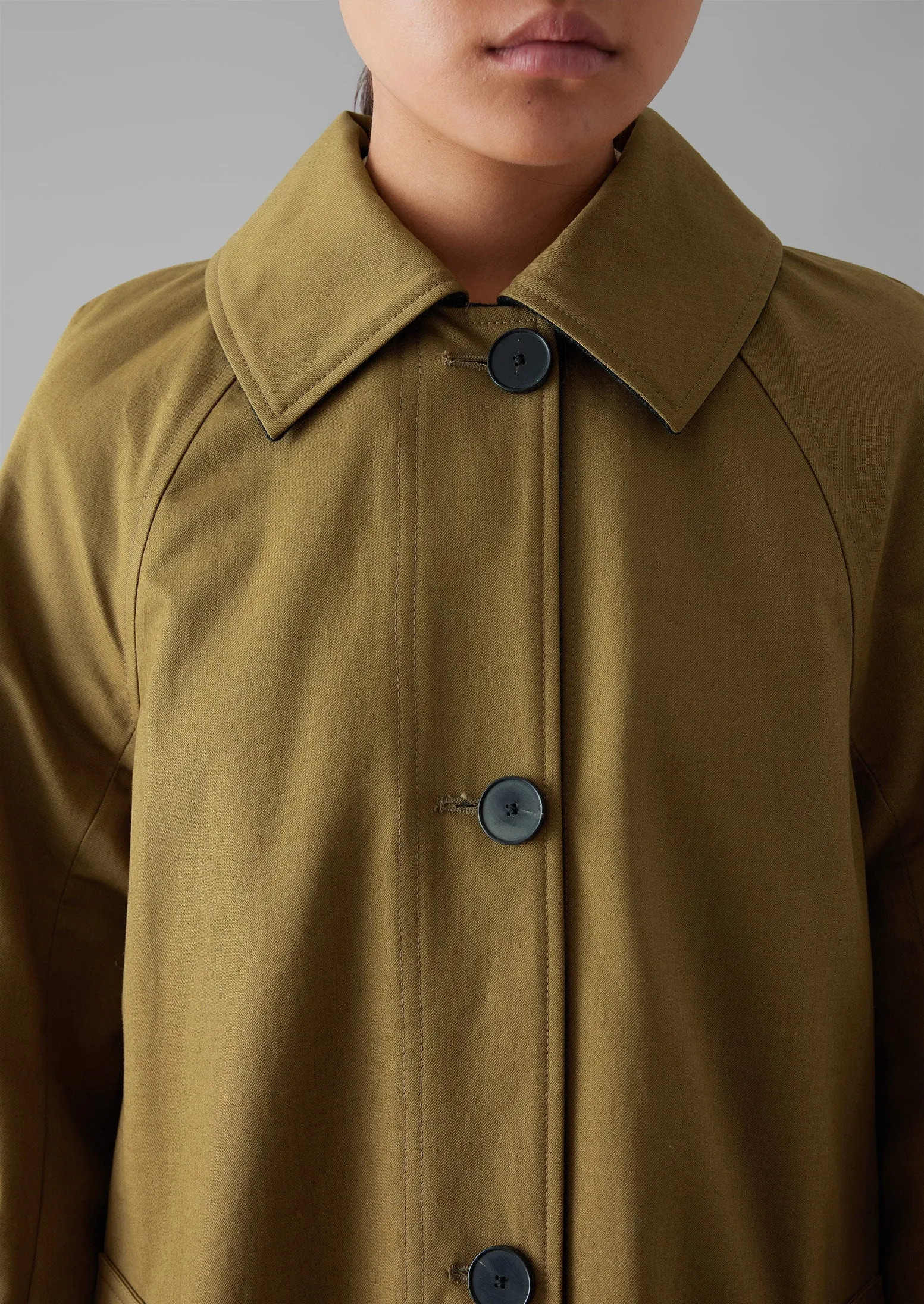 Reversible Cotton Wool Coat | Golden Sand sold by TOAST product image thumbnail 5