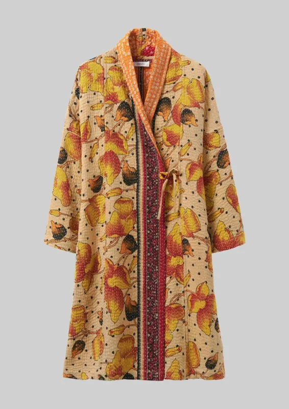 Repurposed Kantha Coat | Yellows sold by TOAST