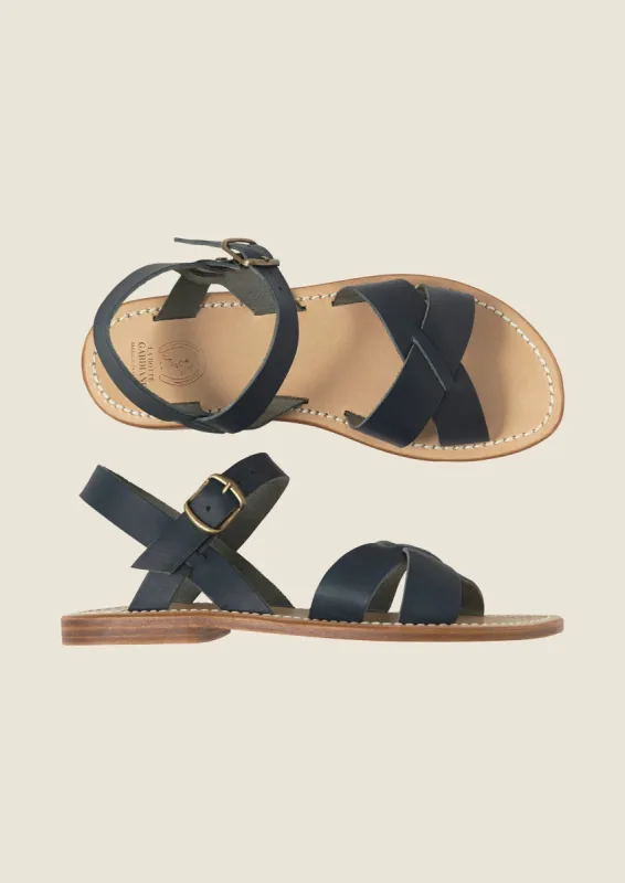 La Botte Gardiane Pac Sandals | Darkest Navy sold by TOAST
