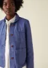 Garment Dyed Cotton Herringbone Jacket | Sunwashed Blue sold by TOAST