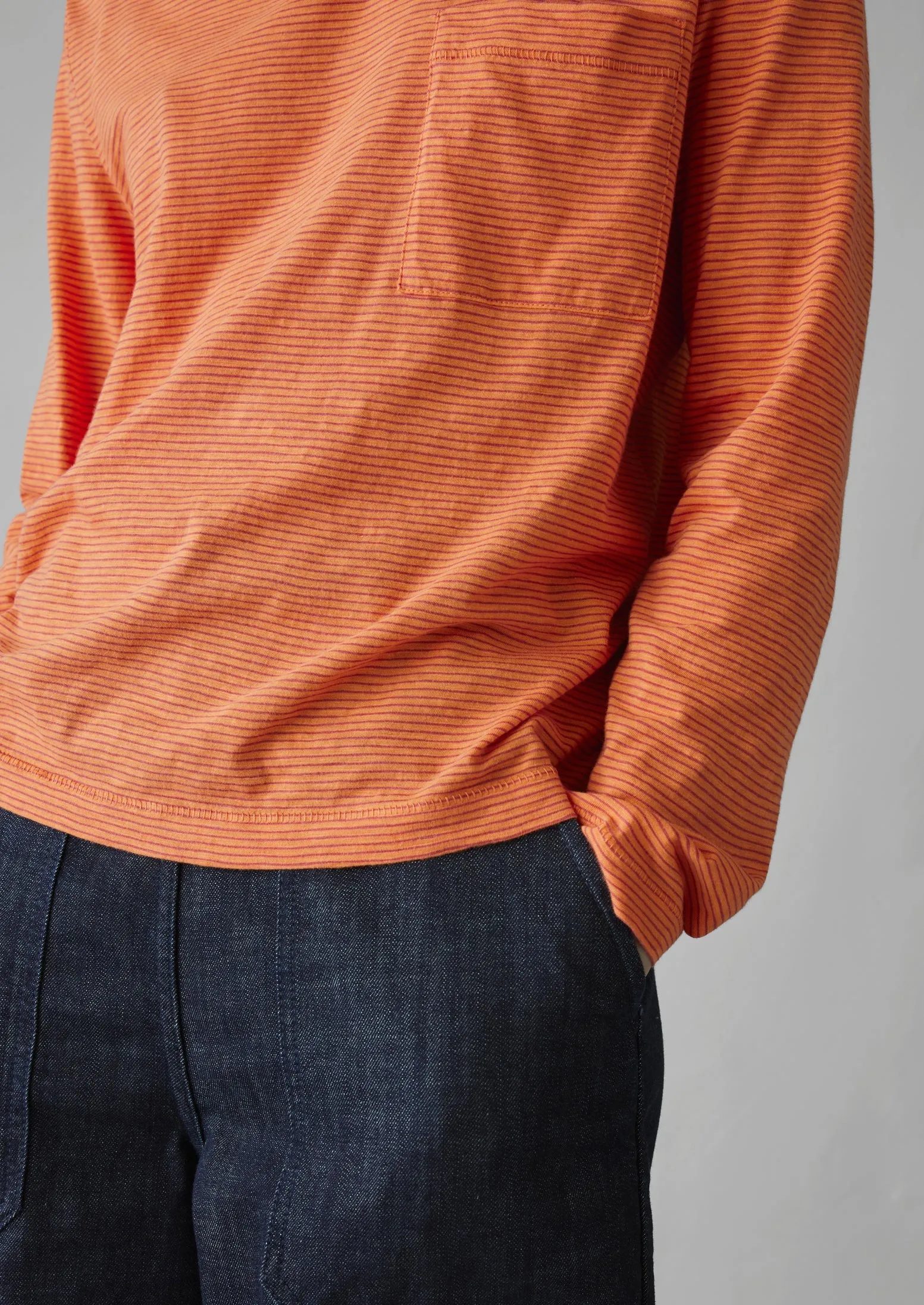 Patch Pocket Organic Cotton Tee | Coral sold by TOAST product image thumbnail 4