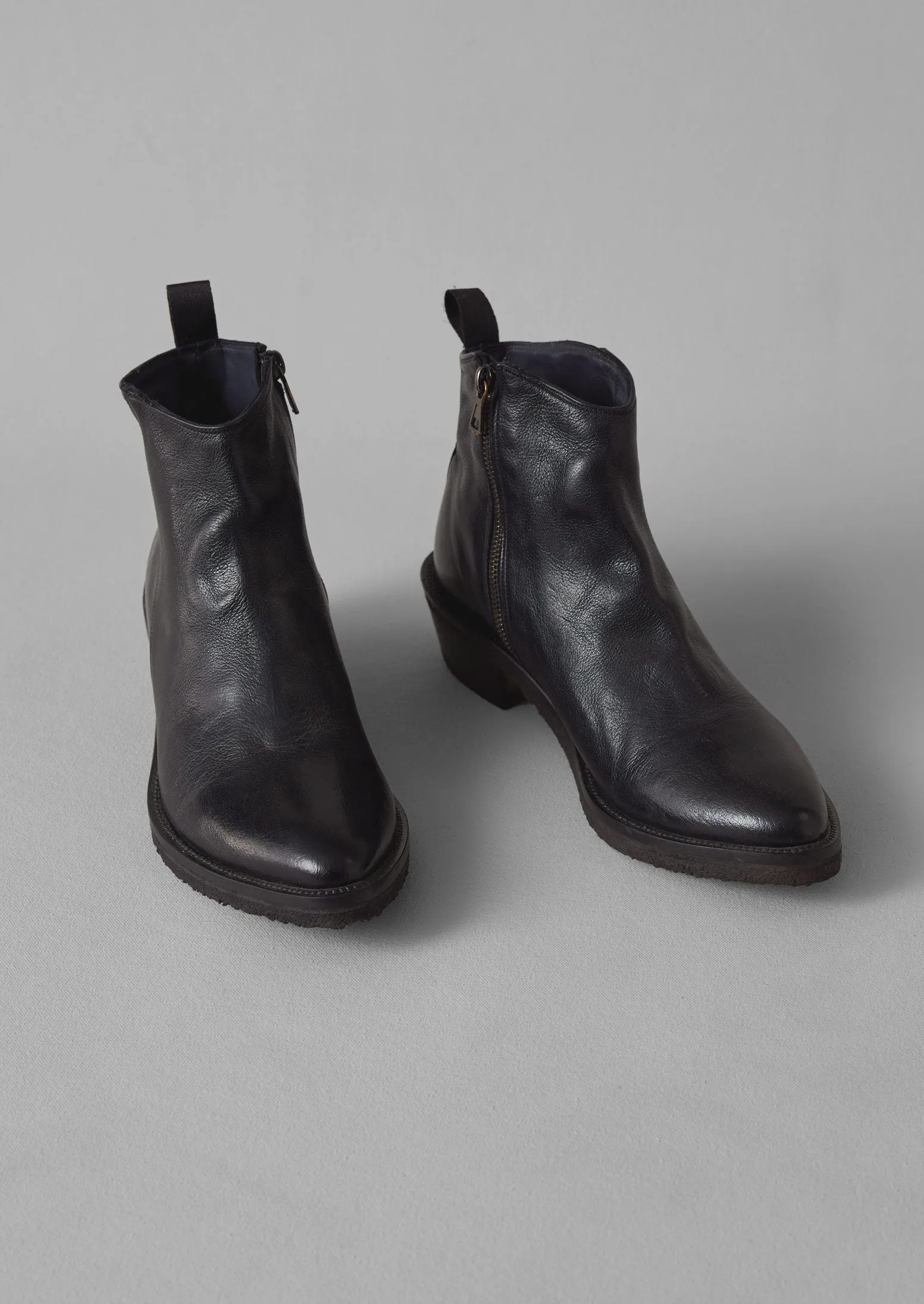 Sturlini Leather Ankle Boots | Black sold by TOAST