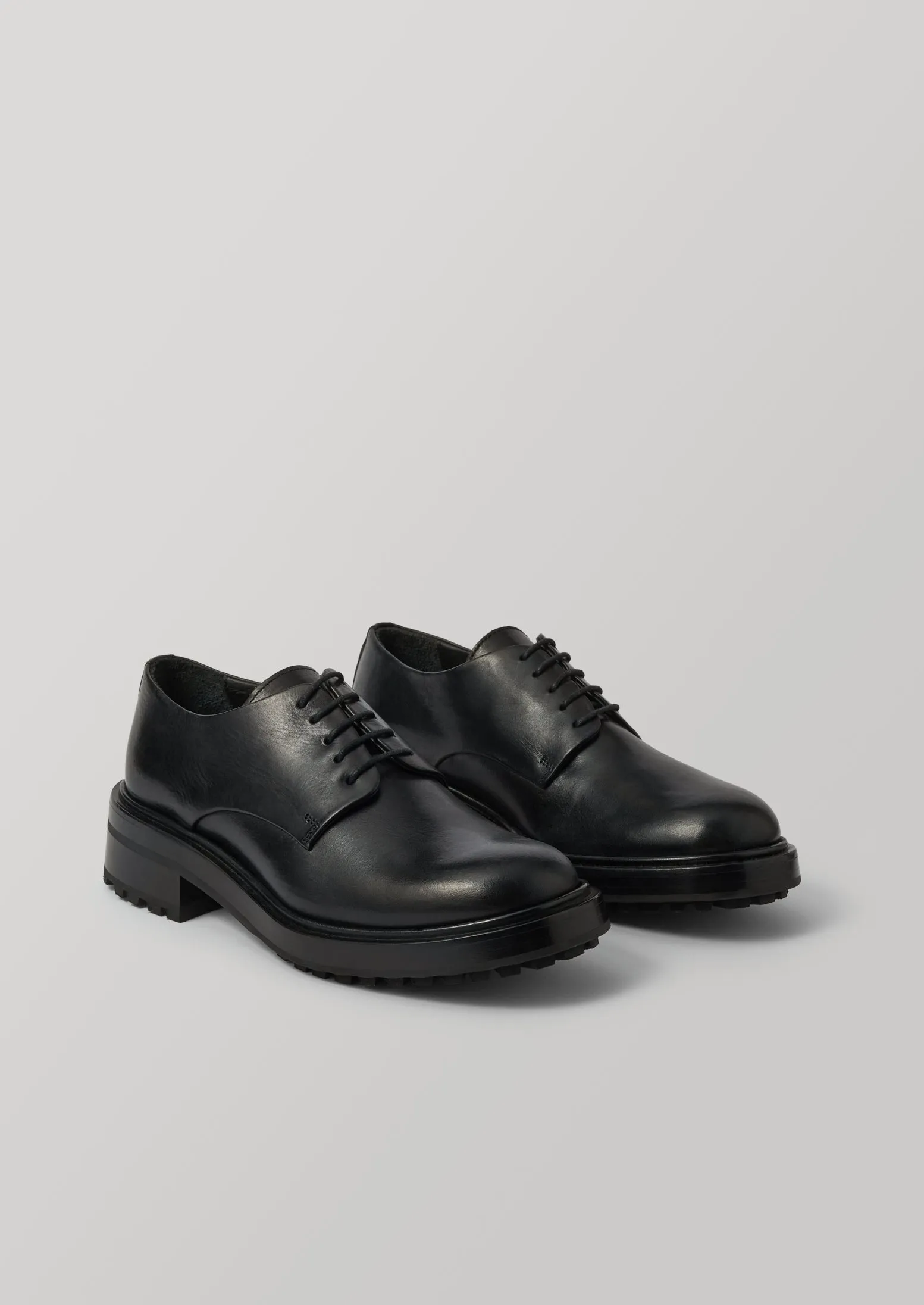 Sturlini Leather Derby Shoes | Black sold by TOAST