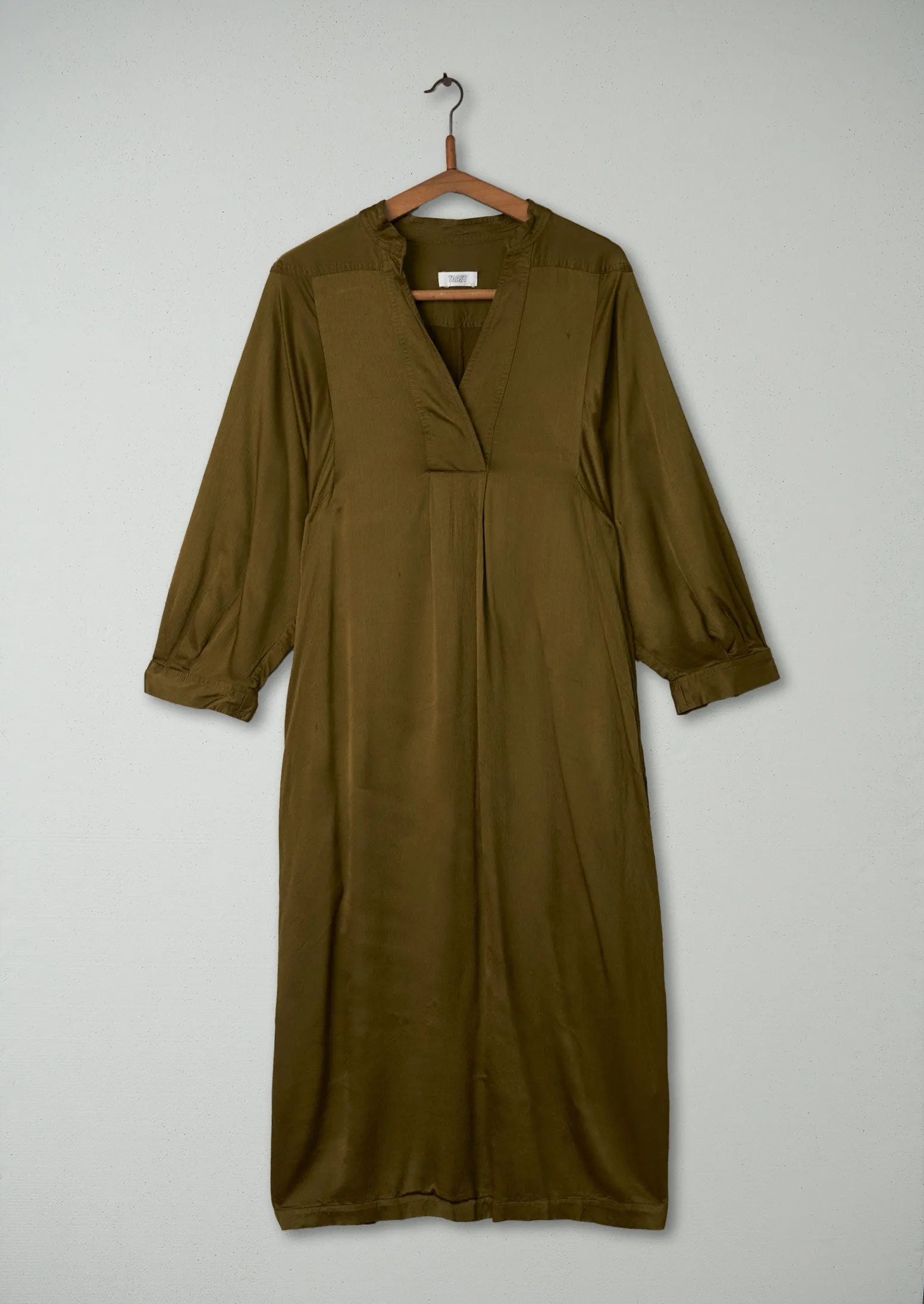 Reworn Seersucker Tunic Dress Size 10 (370) | Peat sold by TOAST