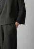Loop Back Jersey Wide Leg Trousers | Charcoal sold by TOAST