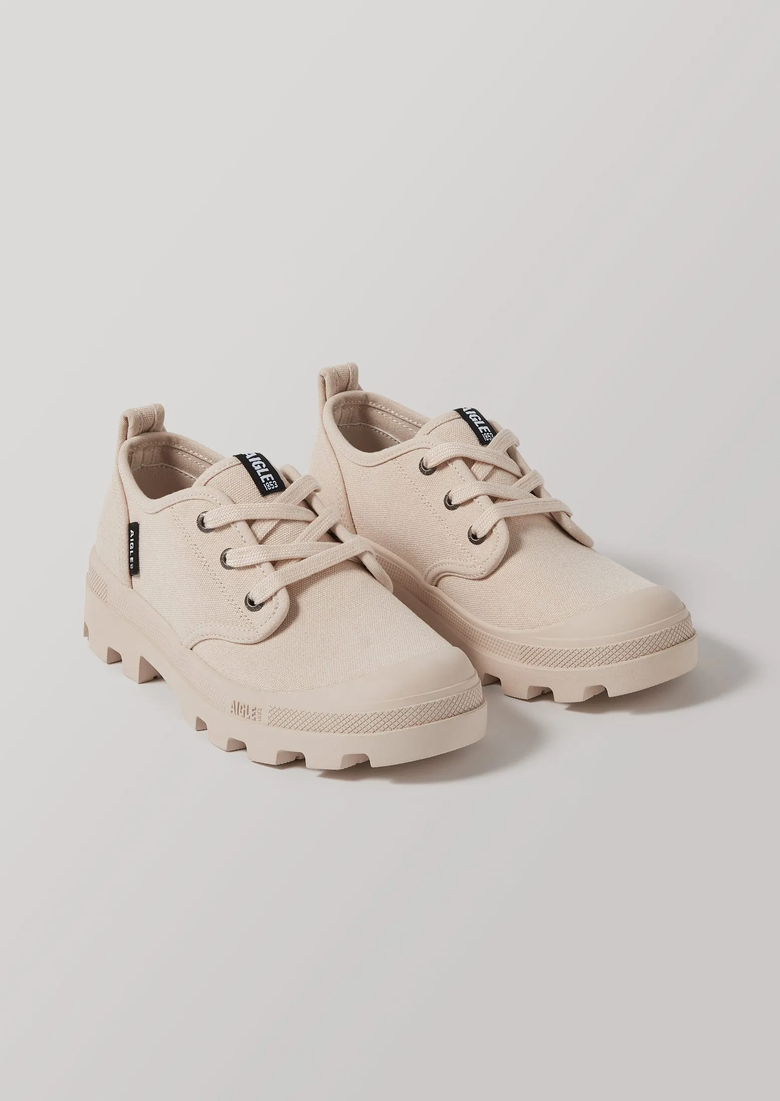 Aigle Organic Cotton Walking Trainers | Clay sold by TOAST