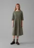 Franca Cotton Gingham Seersucker Dress | Olive Green sold by TOAST