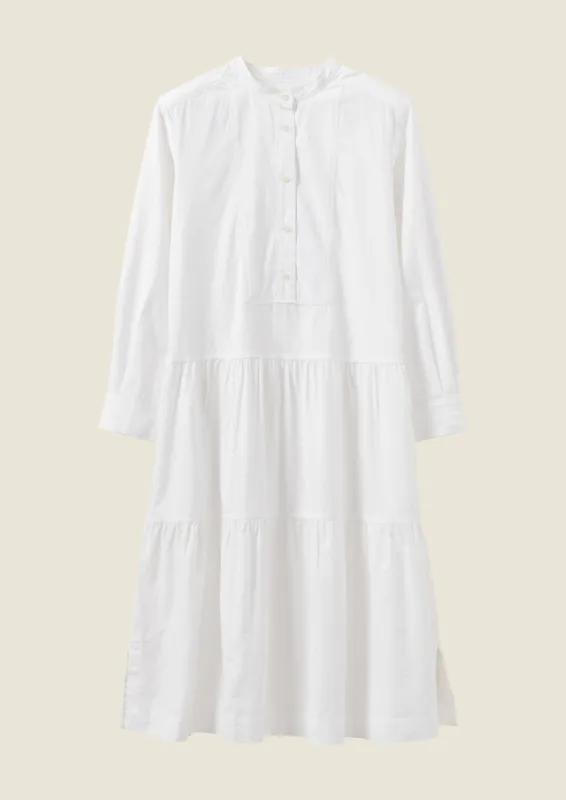 Cotton Oxford Dress | White sold by TOAST