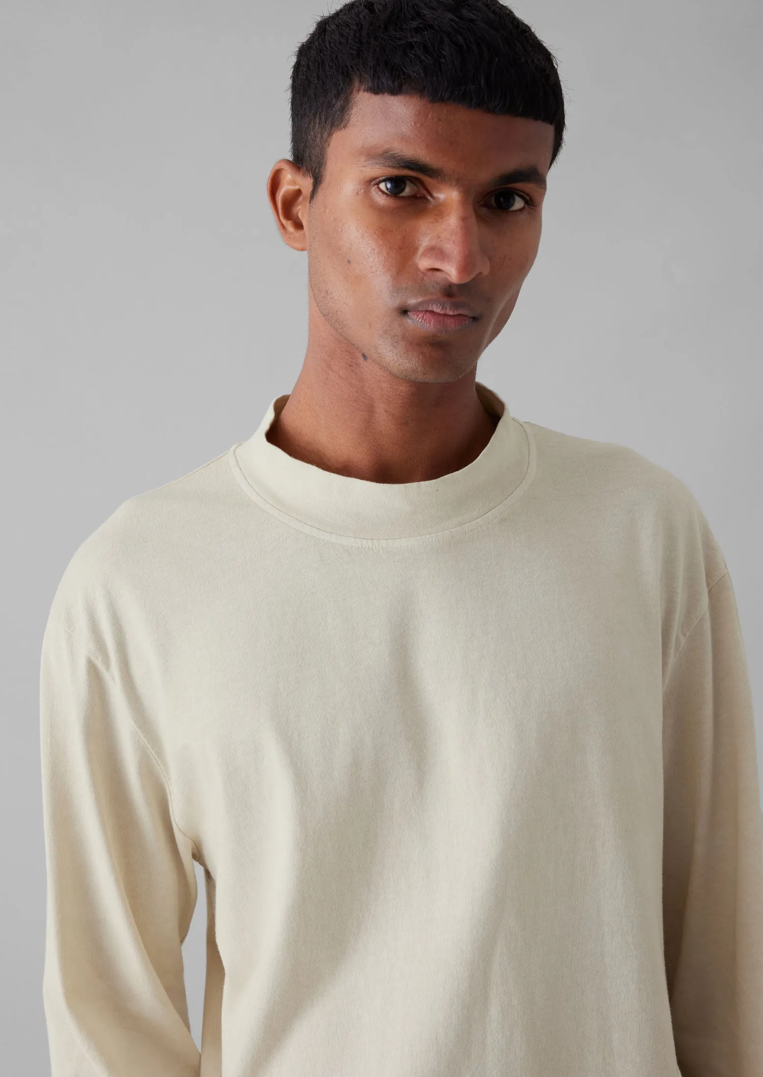 Garment Dyed Cotton Long Sleeve Tee | Soya sold by TOAST product image thumbnail 4