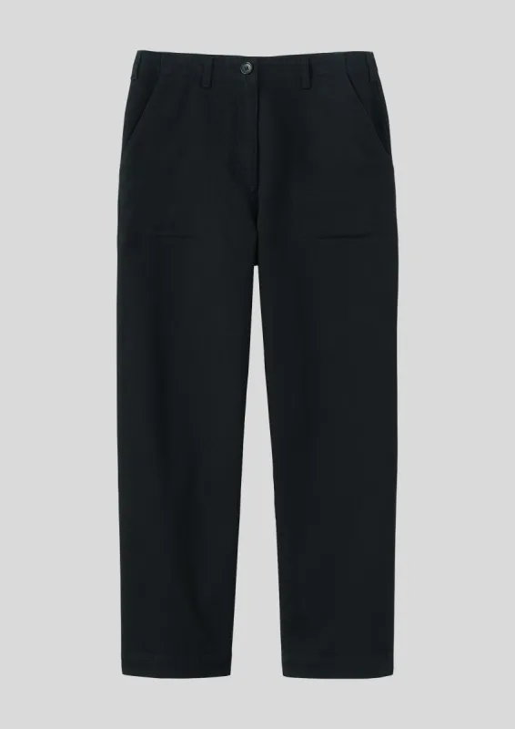 Ashley Organic Cropped Jeans | Black sold by TOAST