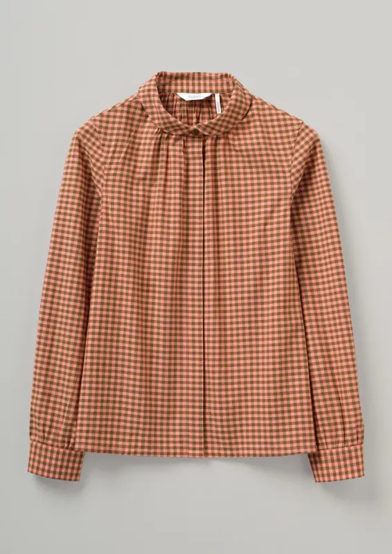 Anja Gingham Cotton Shirt | Bubblegum Pink sold by TOAST