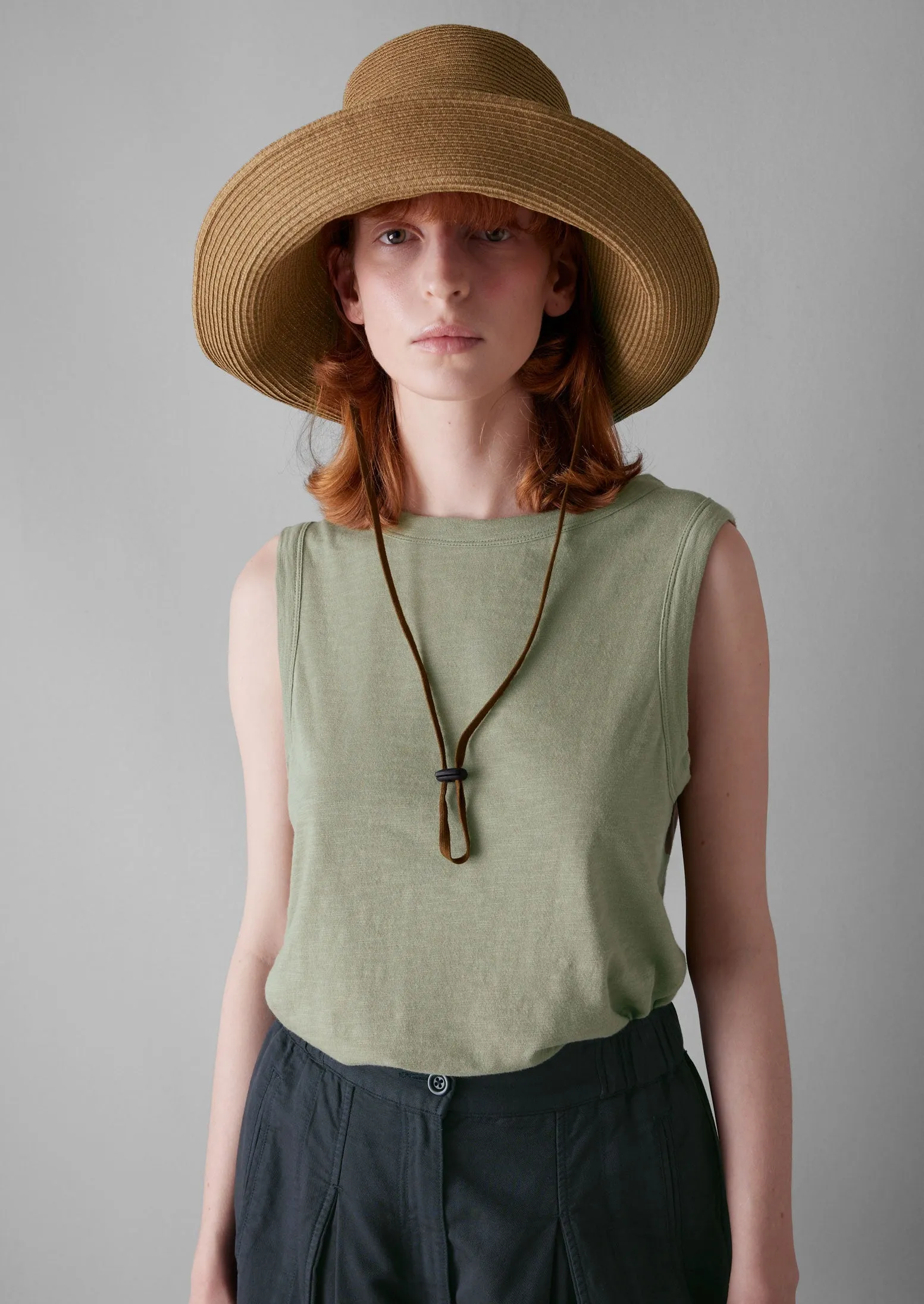 Garment Dyed Organic Cotton Tank Top | Celadon Green sold by TOAST product image thumbnail 2