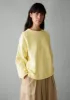 Cotton Jersey Raglan Sweatshirt | Yellow sold by TOAST