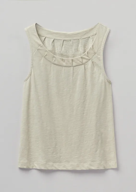 Organic Cotton Slub Tank Top | Pebble White sold by TOAST