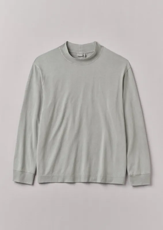 Garment Dyed Cotton Long Sleeve Tee | Carbon sold by TOAST