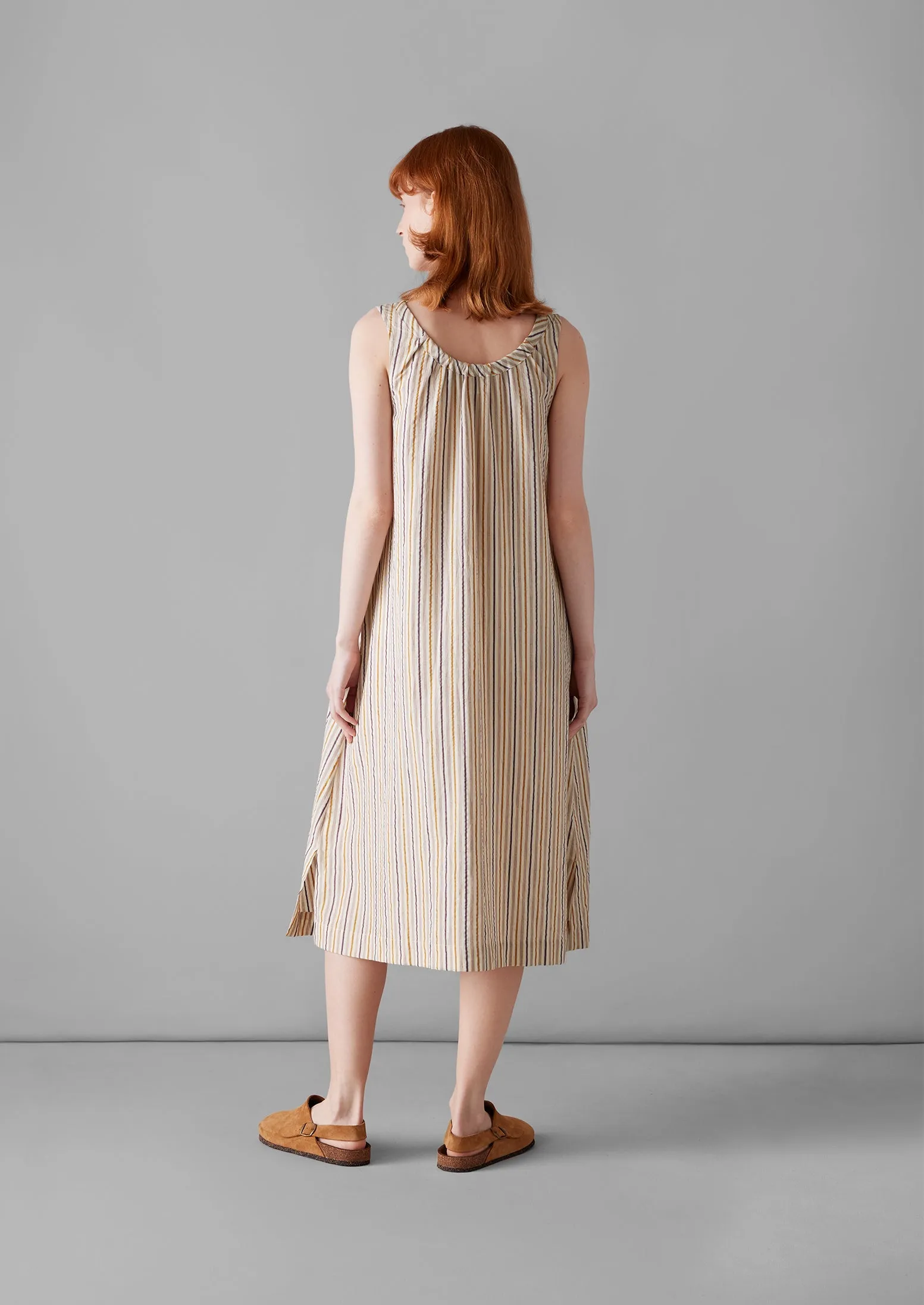 Scout Stripe Cotton Nightdress | Marigold sold by TOAST product image thumbnail 4