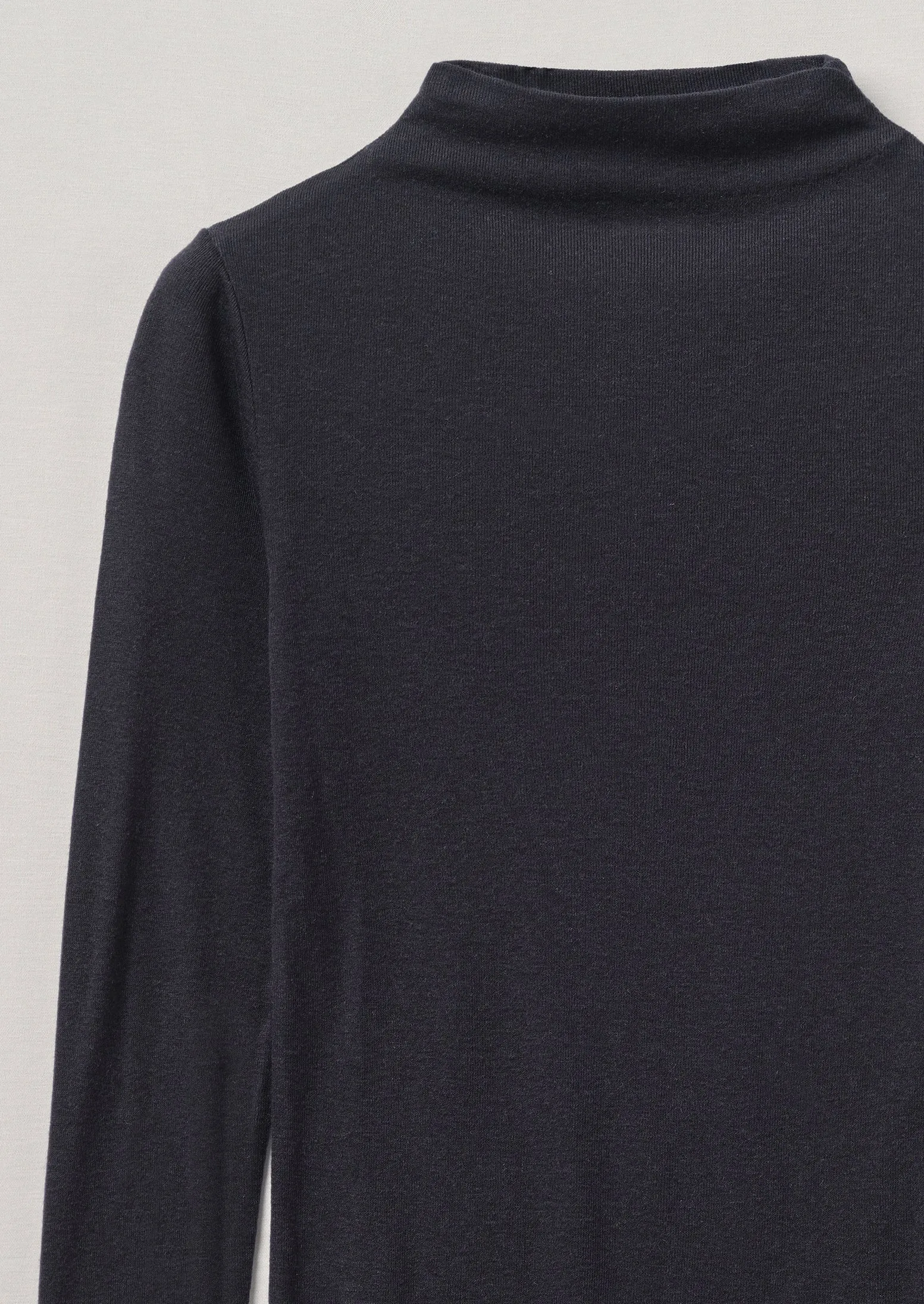 Aster Wool Lyocell High Neck Tee | Ink sold by TOAST product image thumbnail 5
