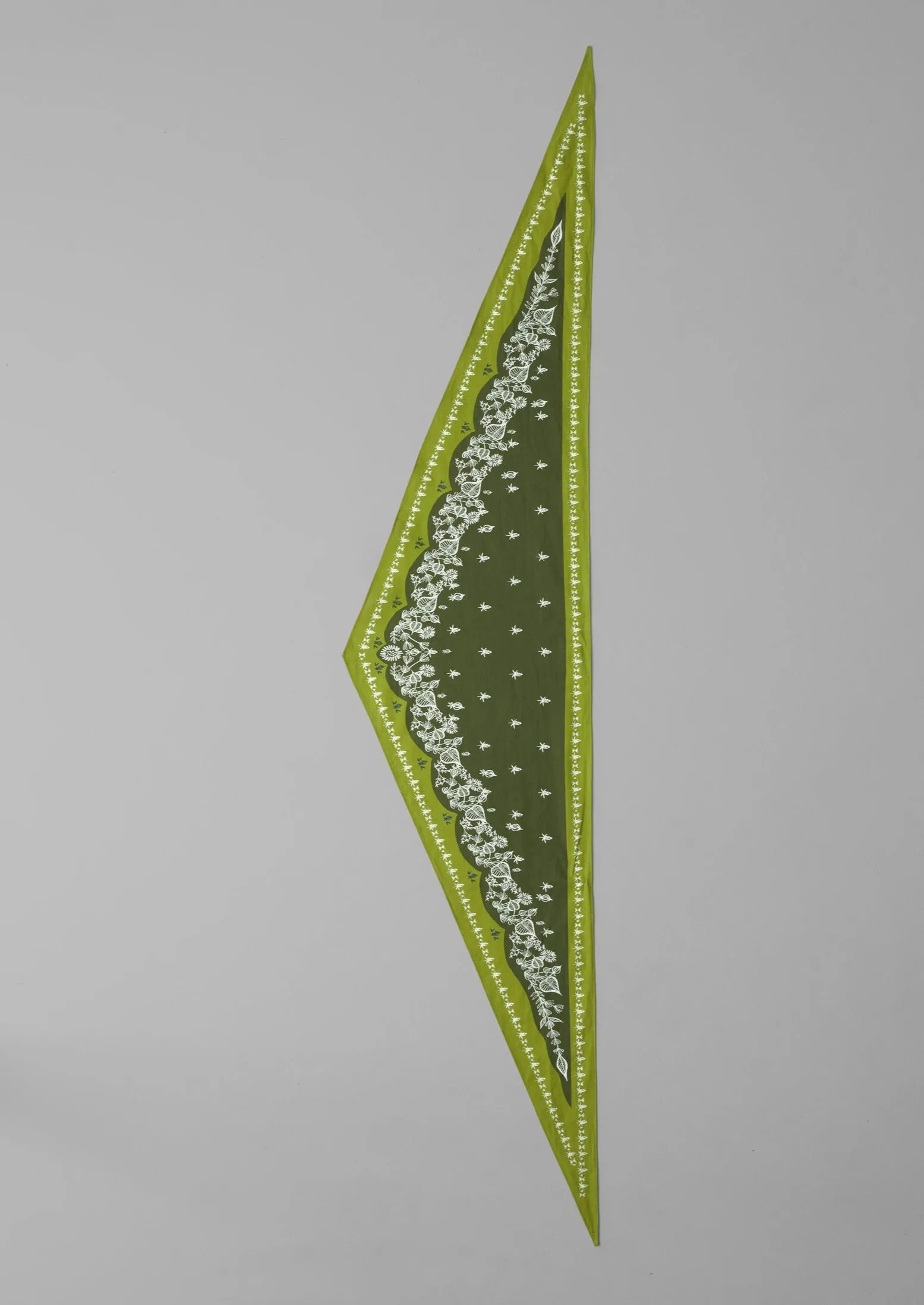 Garden Bloom Cotton Bandana | Olive sold by TOAST