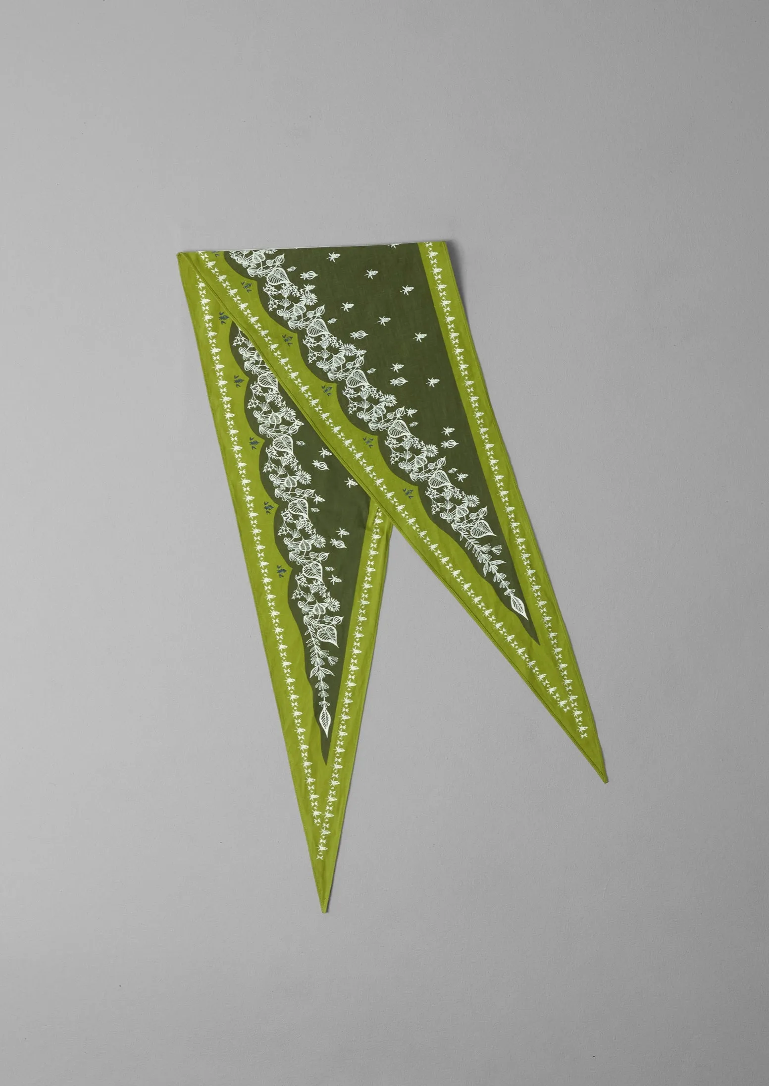 Garden Bloom Cotton Bandana | Olive sold by TOAST product image thumbnail 2