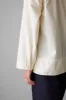 Tie Neck Cotton Poplin Shirt | Ecru sold by TOAST