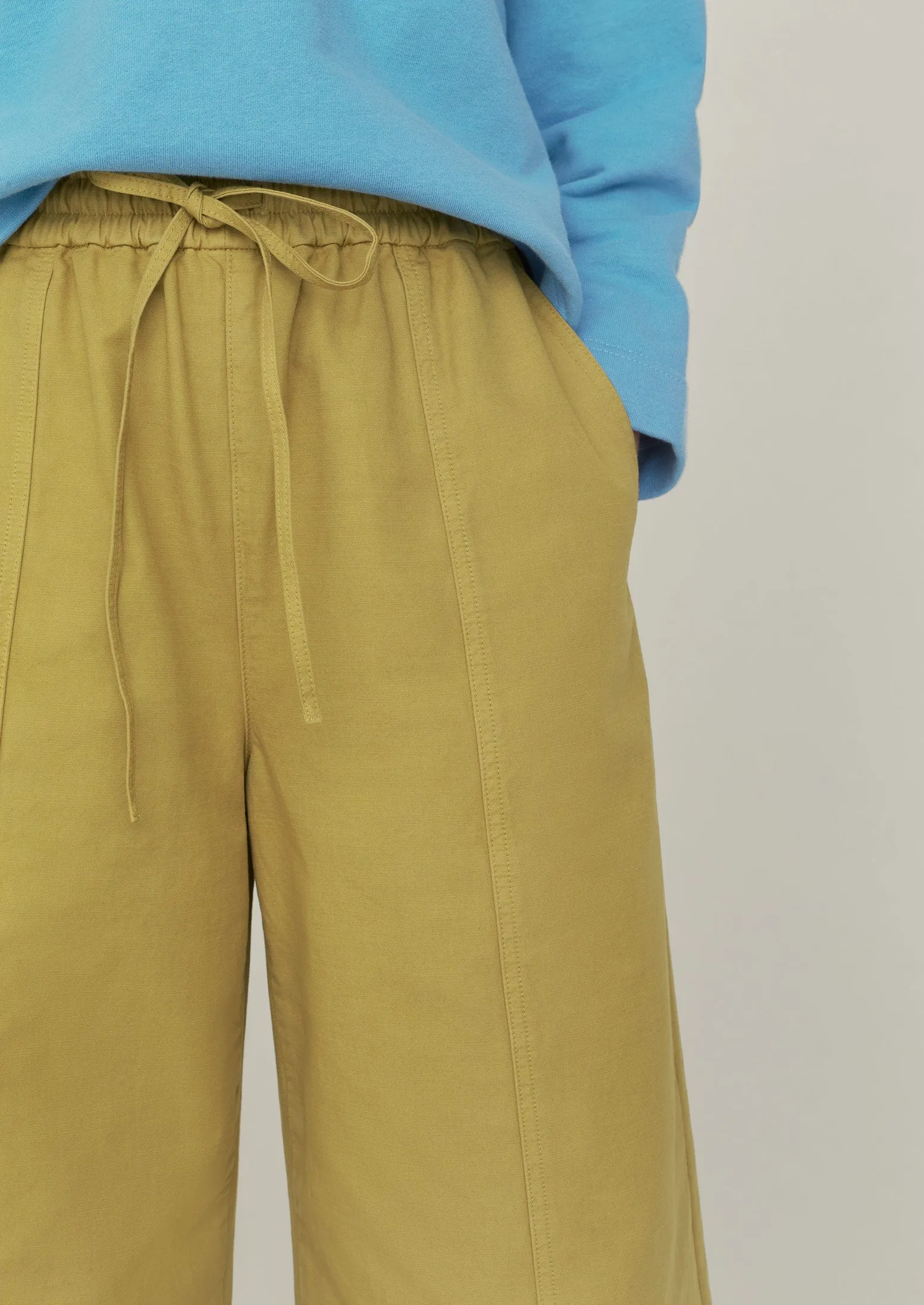 Wide Leg Cotton Trousers | Fawn sold by TOAST product image thumbnail 5