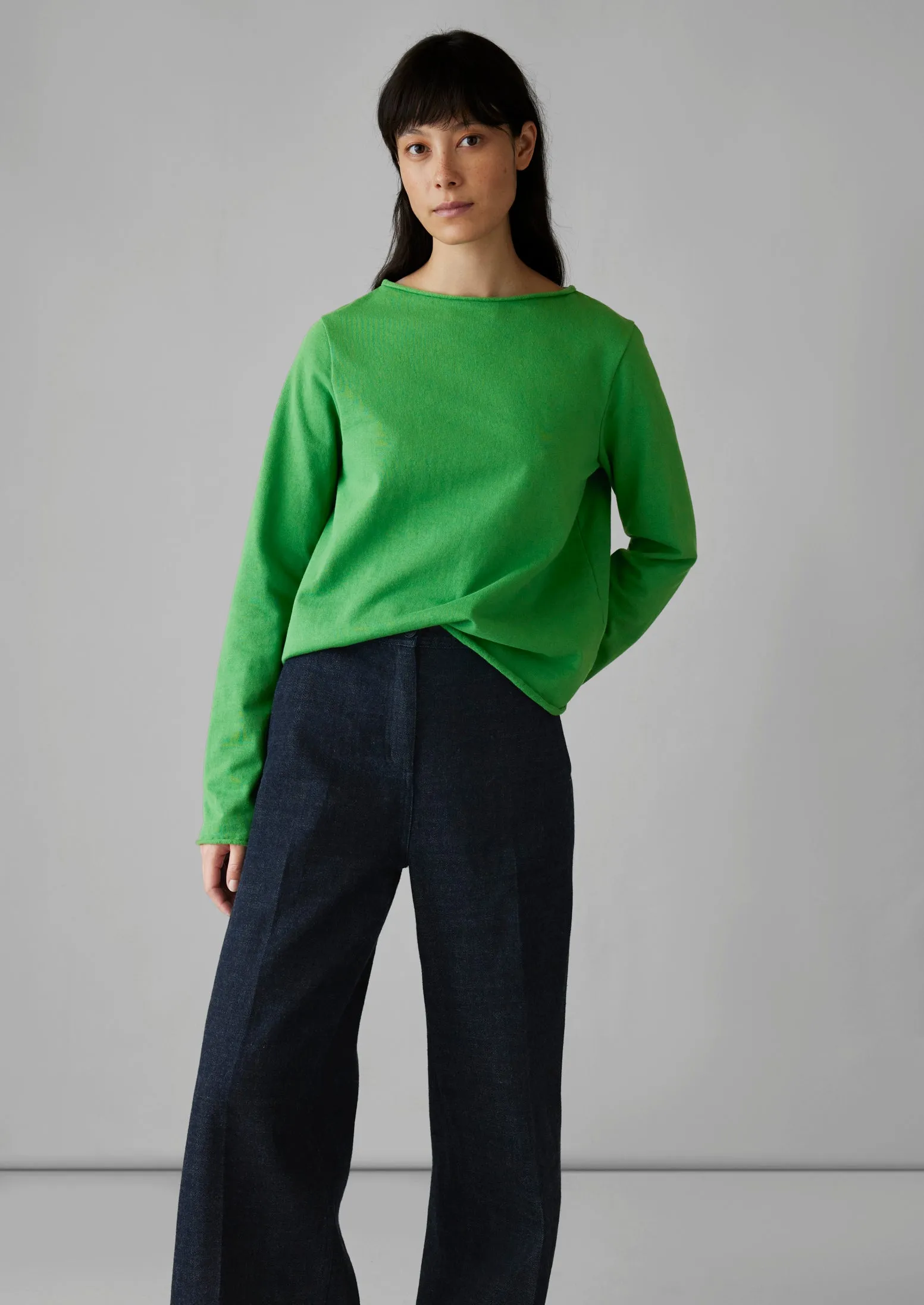 Heavy Cotton Rolled Edge Tee | Garden Green sold by TOAST product image thumbnail 3