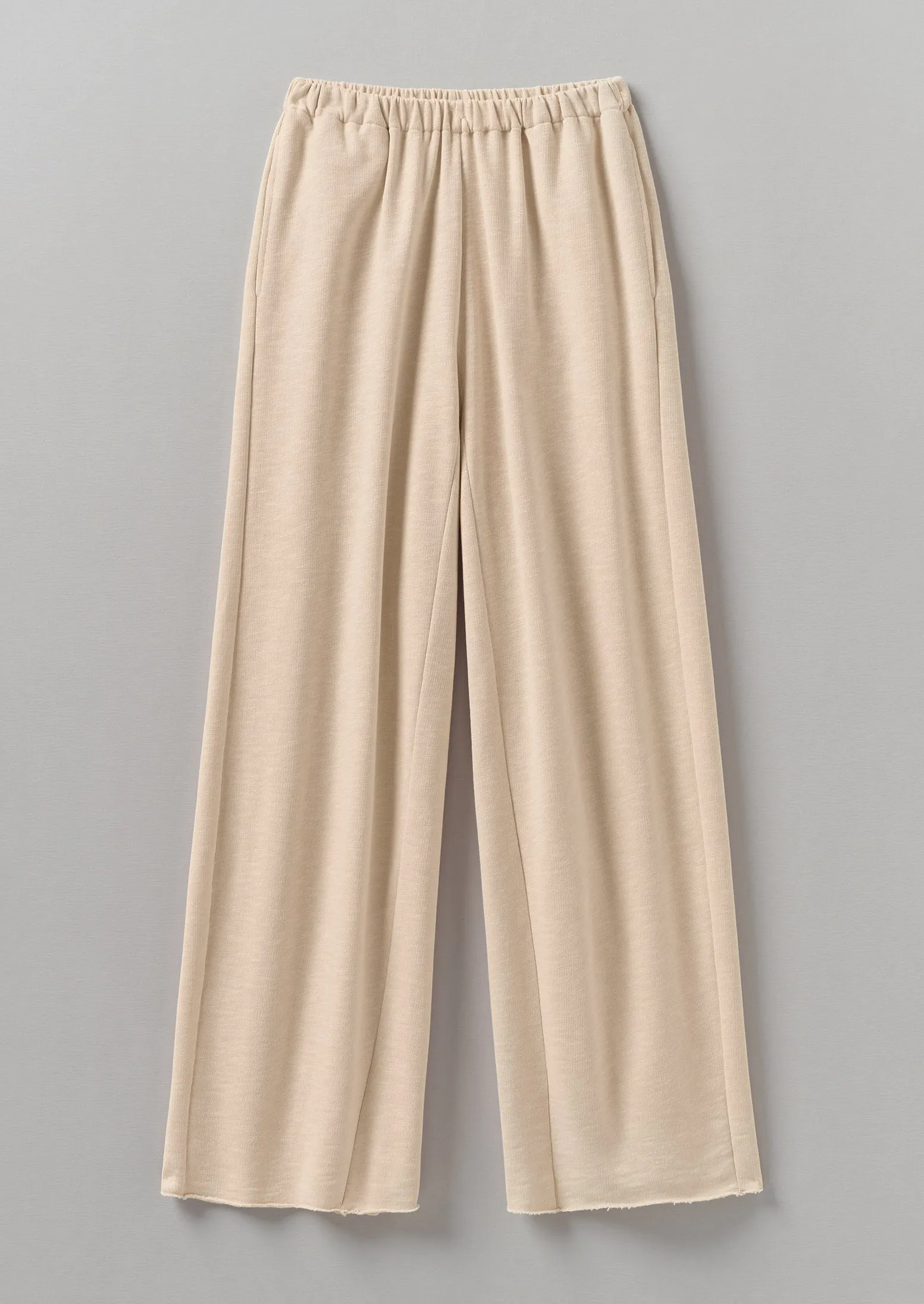 Loop Back Jersey Wide Leg Trousers | Shell sold by TOAST