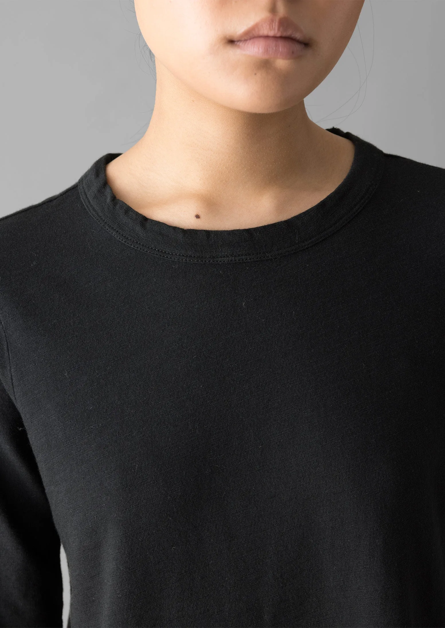 Cleo Garment Dyed Organic Cotton Tee | Carbon Black sold by TOAST product image thumbnail 4