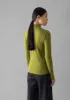 Aster Wool Lyocell High Neck Tee | Pea sold by TOAST