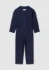 Renewed Indigo Cotton Twill Jumpsuit Size 8 | Indigo sold by TOAST