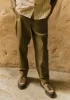 Garment Dyed Organic Cotton Tapered Trousers | Artichoke sold by TOAST
