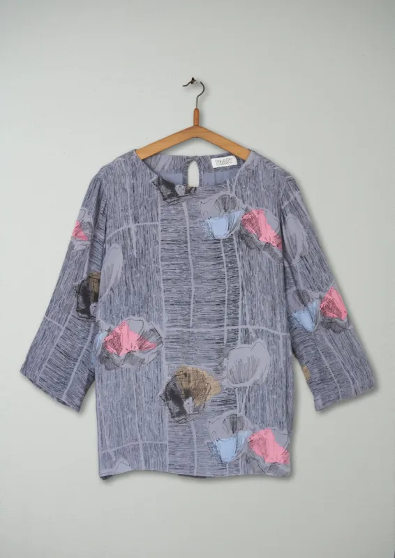 Reworn Mae Print Top Size 12 (201) | Multi sold by TOAST