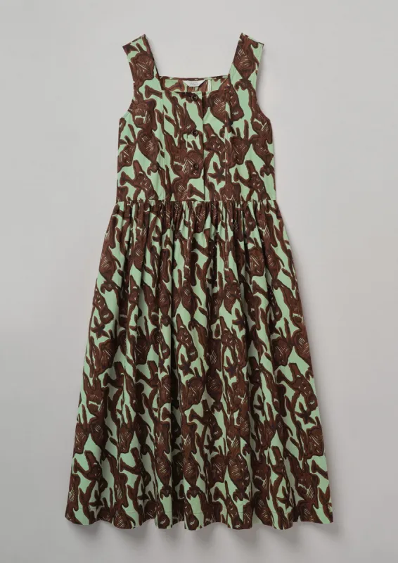 Maeve Sea Kelp Organic Cotton Dress | Sea Grass sold by TOAST