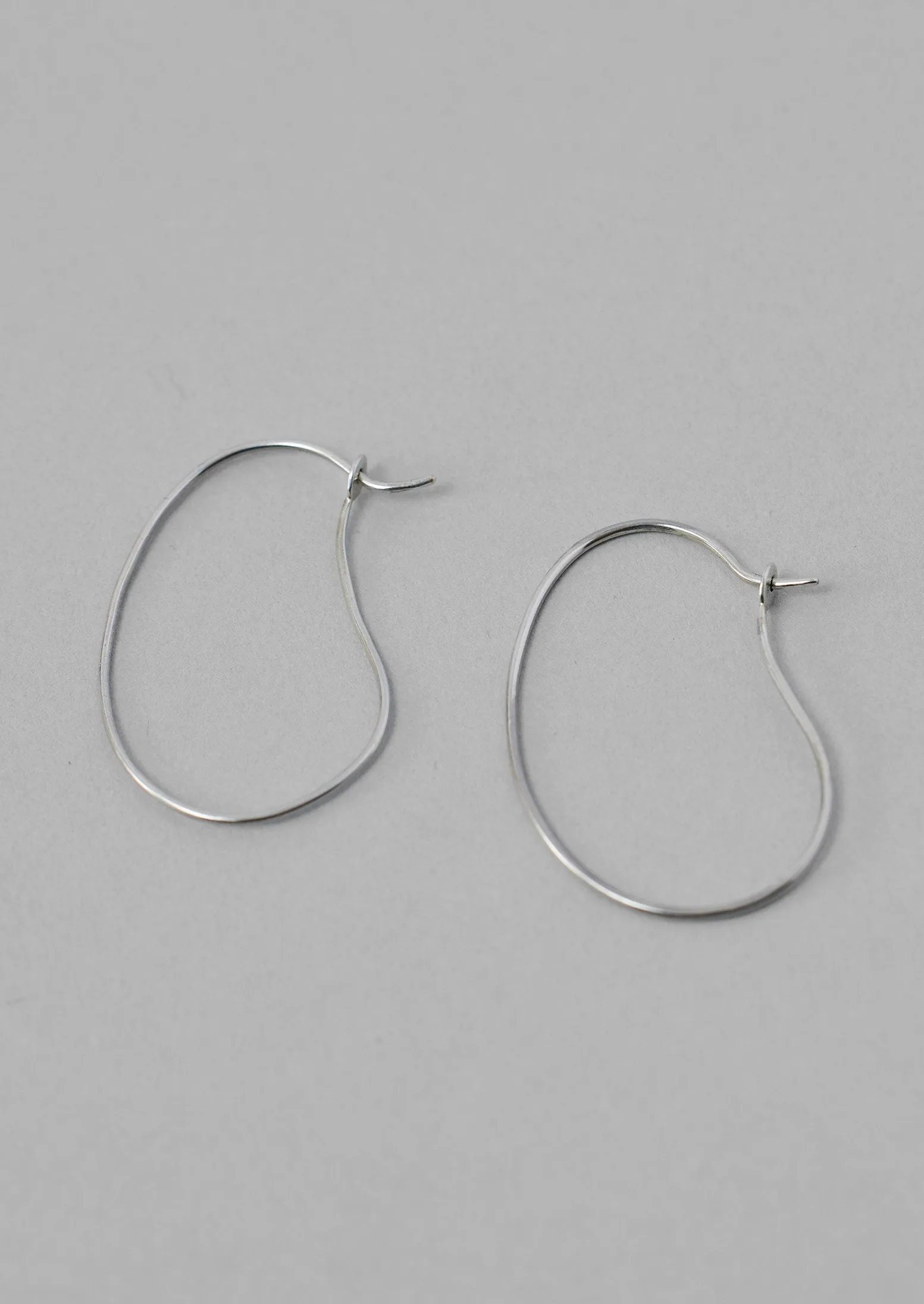 Helena Rohner Organic Hoop Earrings | Silver sold by TOAST