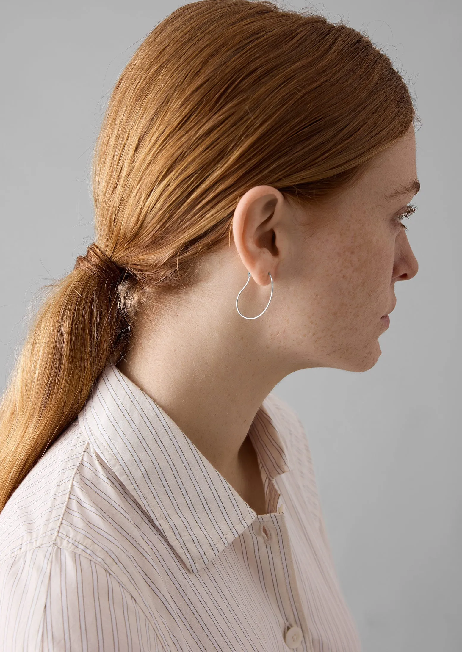 Helena Rohner Organic Hoop Earrings | Silver sold by TOAST product image thumbnail 3