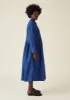 Fayre Stripe Organic Poplin Shirt Dress | Celtic Blue sold by TOAST