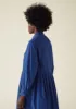Fayre Stripe Organic Poplin Shirt Dress | Celtic Blue sold by TOAST