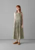 Gingham Linen Dress | Garden Green sold by TOAST