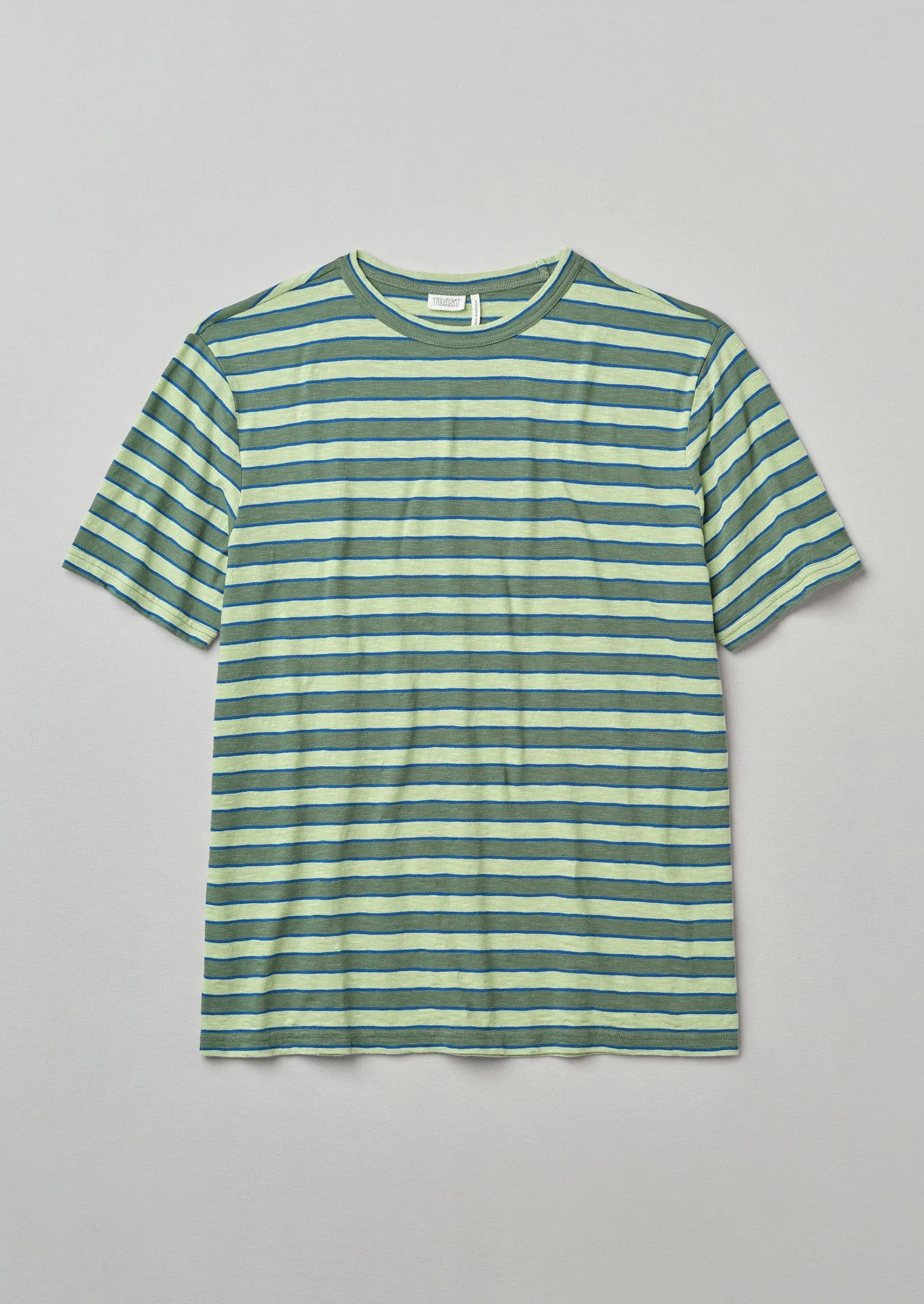 Theo Stripe Cotton Tee | Green Multi sold by TOAST