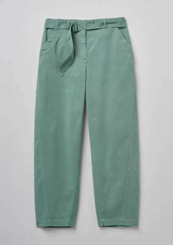 Forward Seam Cotton Trousers | Thorn Green sold by TOAST