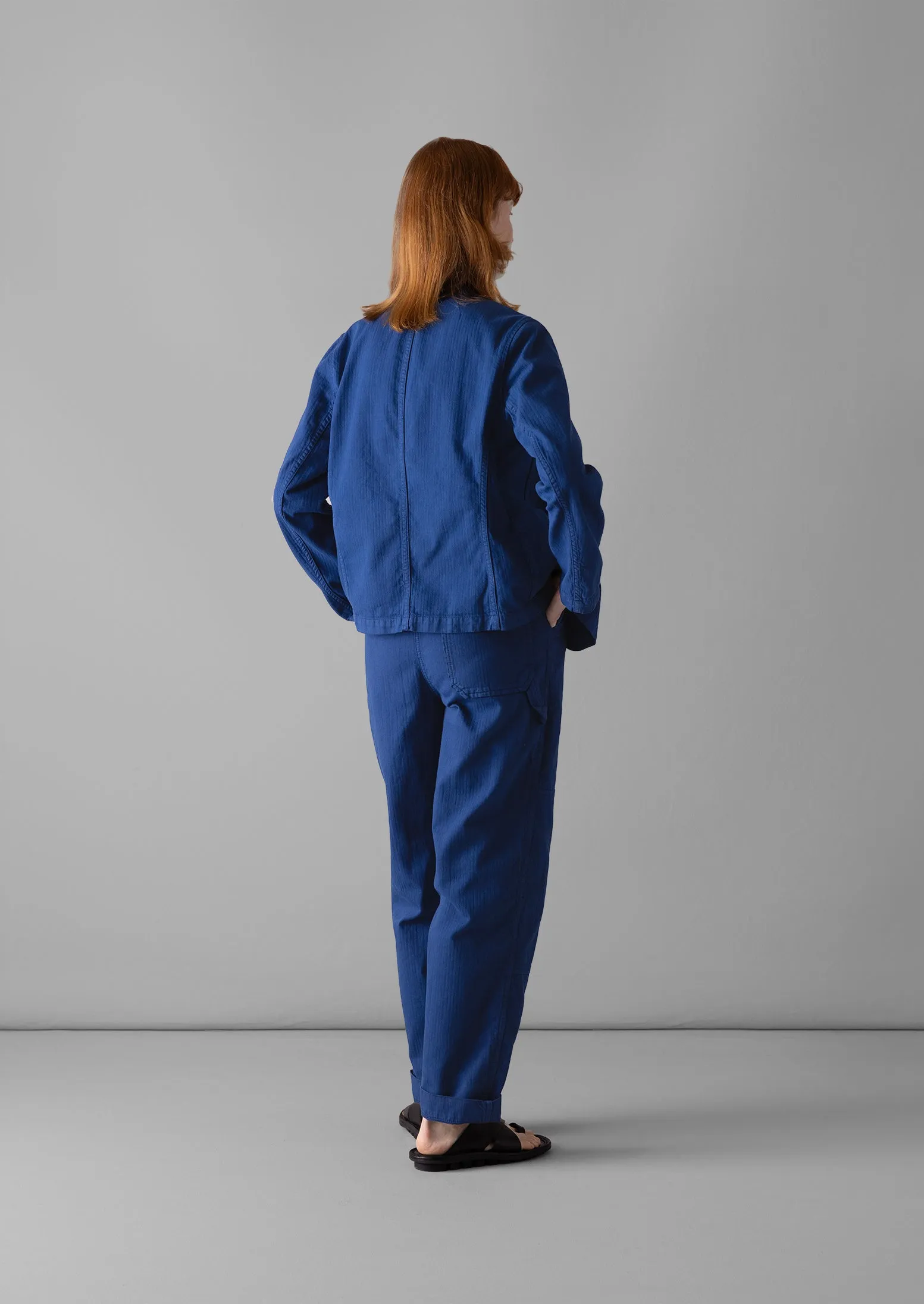 Cotton Herringbone Utility Jacket | Thistle sold by TOAST product image thumbnail 5